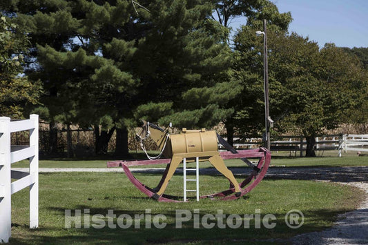 Photo - an Oversized, but Creative, Hobby Horse on a Hendricks County, Indiana, Farm, Near The Town of Lizton- Fine Art Photo Reporduction