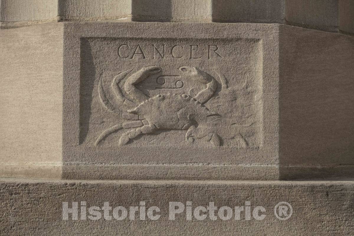 Photo - One of Several Animal-Oriented Small Architectural Details Incorporated in Indianapolis, Indiana's, Central Library- Fine Art Photo Reporduction
