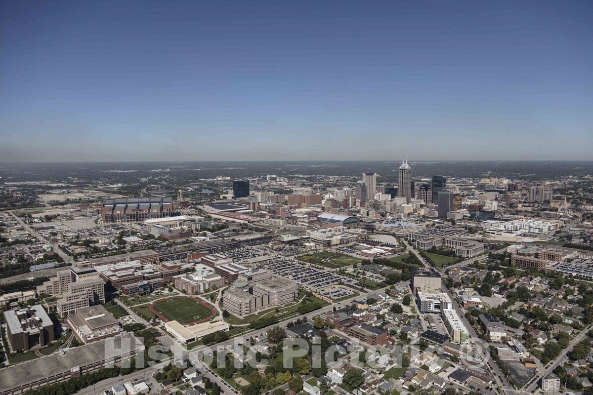Photo- Aerial View of Indianapolis, Indiana 8 Fine Art Photo Reproduction