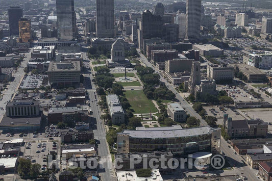 Photo- Aerial view of Indianapolis, Indiana 9 Fine Art Photo Reproduction