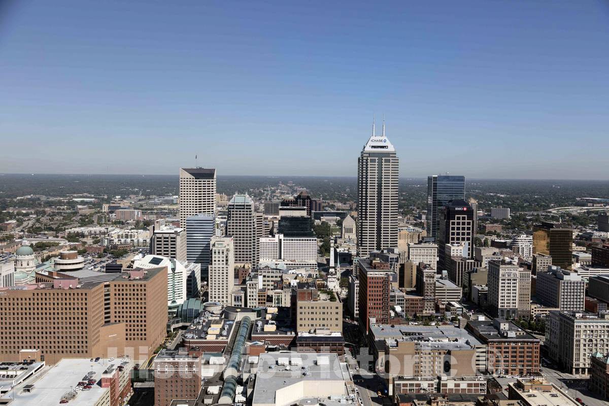 Photo- Aerial view of Indianapolis, Indiana 5 Fine Art Photo Reproduction