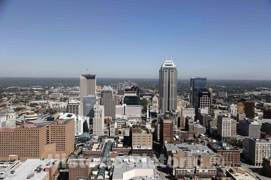 Photo- Aerial view of Indianapolis, Indiana 5 Fine Art Photo Reproduction