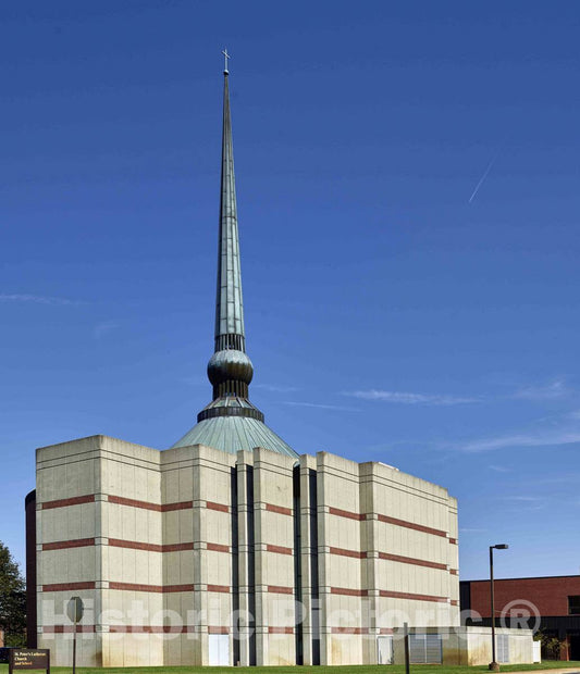 Photo - St. Peter's Lutheran Church, Designed by Gunnar Birkerts, was Built in 1988 in Columbus, a South-Central Indiana- Fine Art Photo Reporduction