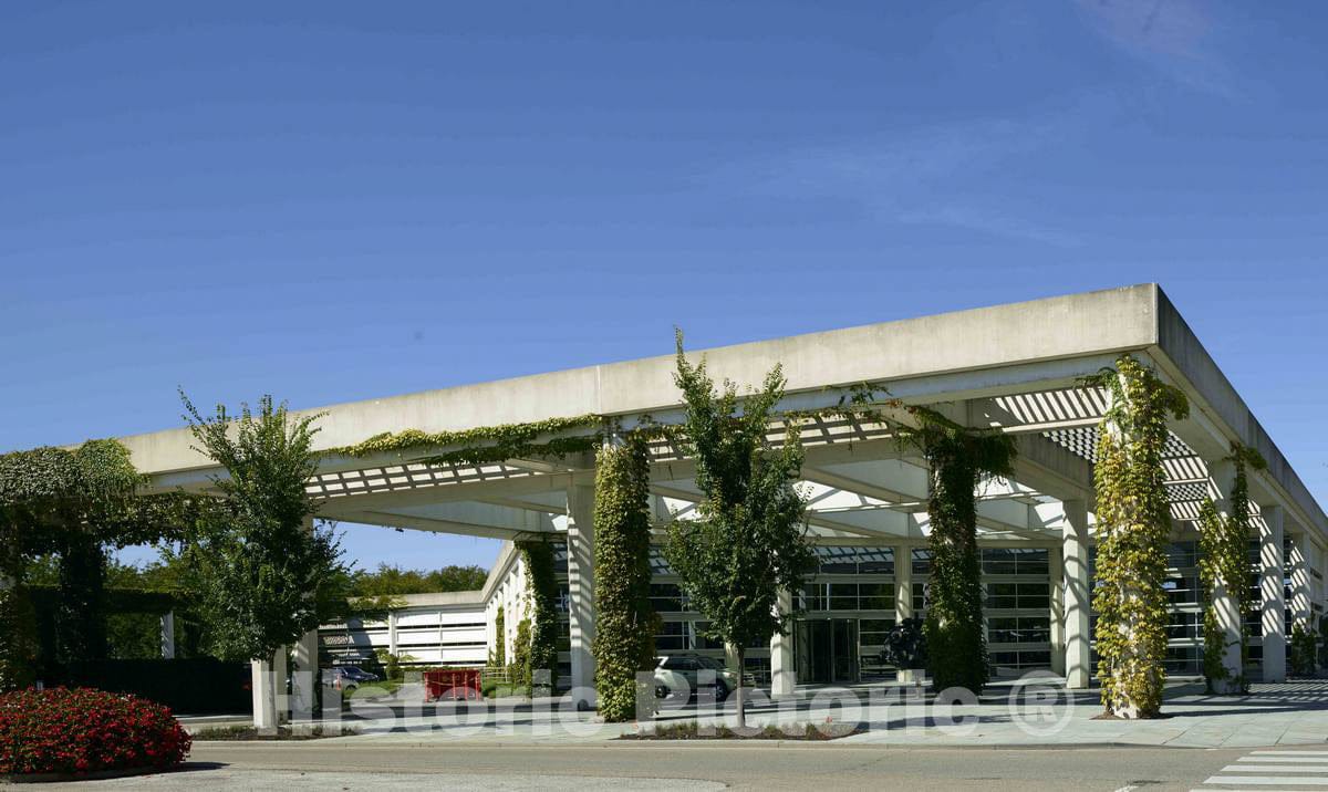 Photo - The Cummins Inc. Engine company's Corporate Office Building, Designed by Architect Kevin Roche and Completed in 1984 in Columbus, a South-Central Indiana City