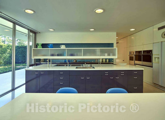 Photo- Part of The Kitchen at The Miller House, considered a Modern-architecure gem Designed by Finnish-American Architect Eero Saarinen and Completed in 1957 in Columbus 3