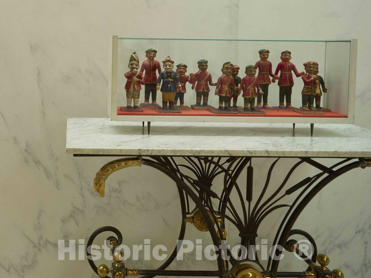 Photo - Carved Figurines Collected by The Family on an Overseas Trip at The Miller House- Fine Art Photo Reporduction