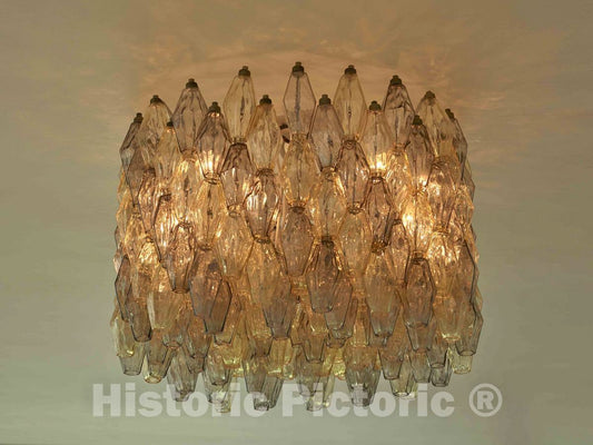 Photo - Chandelier at The Miller House, considered a Modern-architecure gem Designed by Finnish-American Architect Eero Saarinen and Completed in 1957 in Columbus