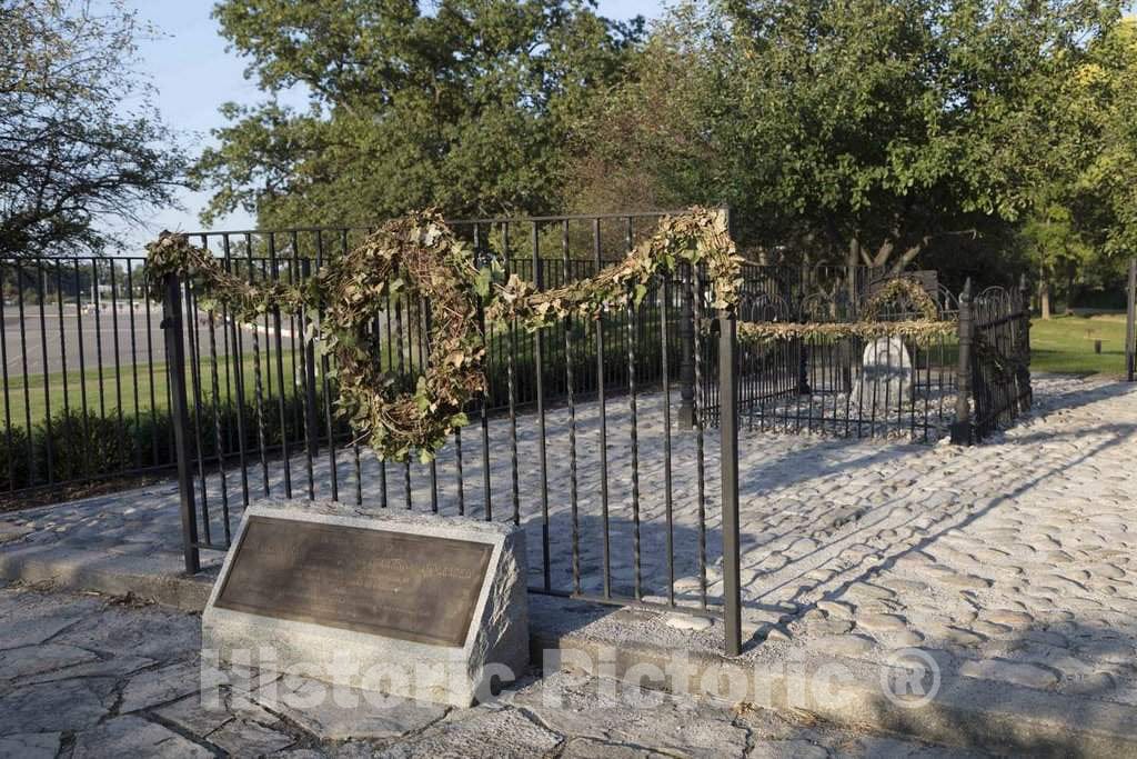 Photo - Gravesite in Fort Worth, Indiana, of John Chapman, who, as Most American schoolchildren are Taught, Became The Legendary Johnny Appleseed- Fine Art Photo Reporduction