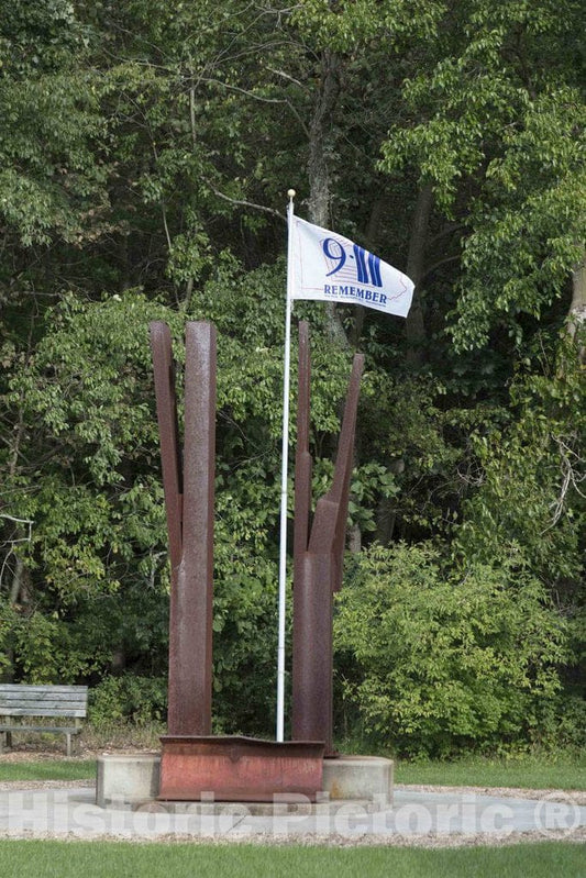 Photo - South Bend, Indiana's, 9/11 Memorial, erected by South Bend fire department personnel in St. Patrick's Park- Fine Art Photo Reporduction