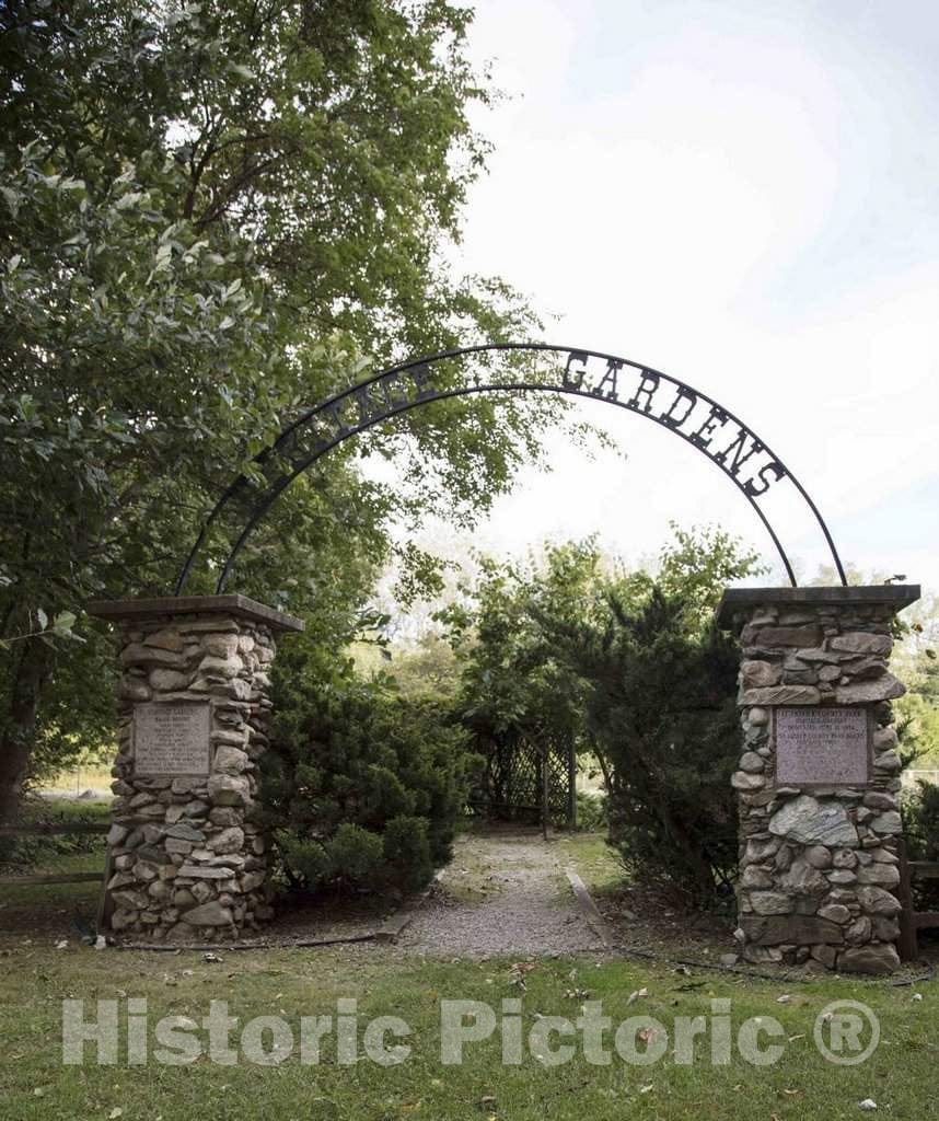 Photo - Arch Leading to The Gardens and Orchards in South Bend, Indiana's St. Patrick's Park- Fine Art Photo Reporduction
