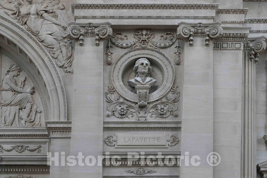 Photo - Architectural Detail of The Marquis de Lafayette, The Frenchman who Fought with The colonists in The American Revolution- Fine Art Photo Reporduction