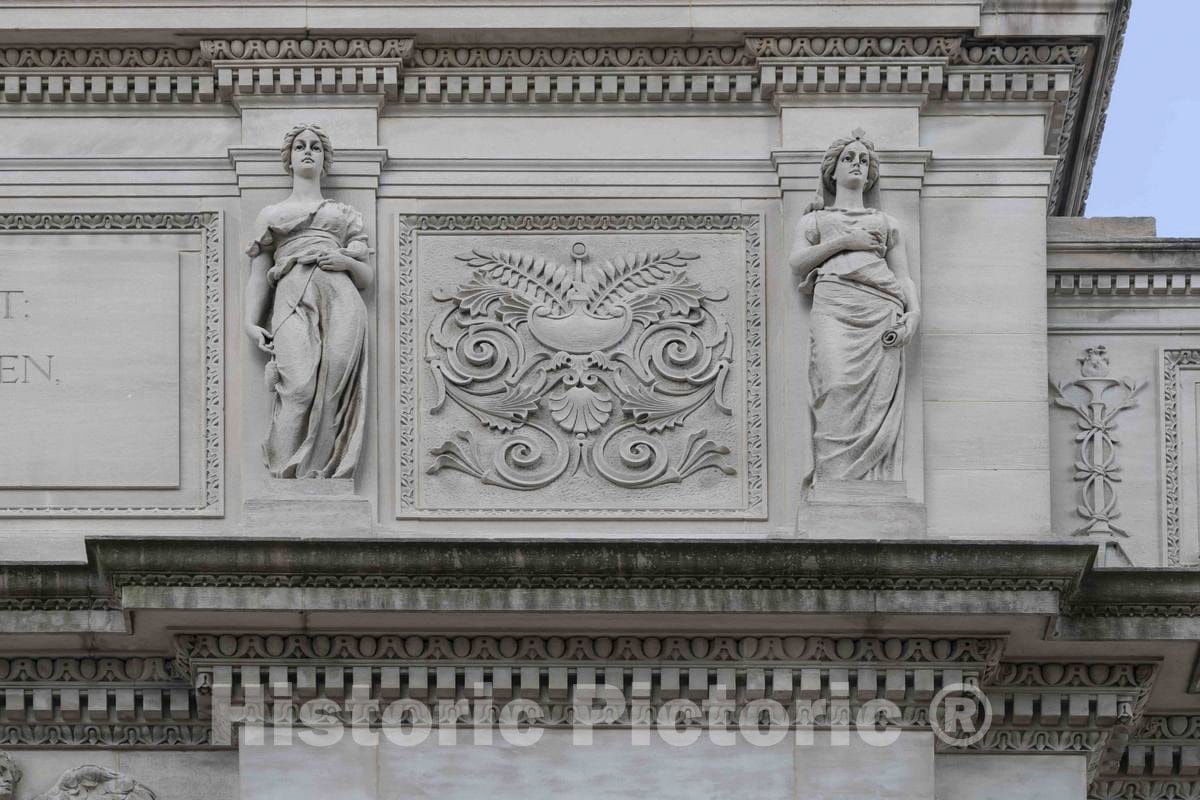 Photo- Architectural Detail from The Allen County Courthouse in Fort Wayne, Indiana, Designed by Brentwood S. Tolan of Fort Wayne 3 Fine Art Photo Reproduction
