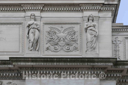 Photo- Architectural Detail from The Allen County Courthouse in Fort Wayne, Indiana, Designed by Brentwood S. Tolan of Fort Wayne 3 Fine Art Photo Reproduction