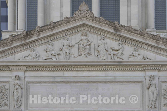Photo- Architectural Detail from The Allen County Courthouse in Fort Wayne, Indiana, Designed by Brentwood S. Tolan of Fort Wayne 5 Fine Art Photo Reproduction