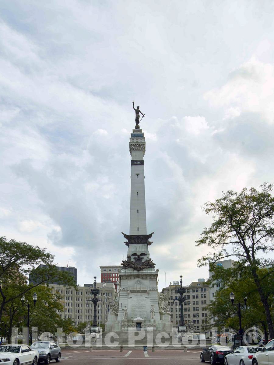 Photo - The Indianapolis Soldiers' and Sailors' Monument in Indianapolis, Indiana's Capital City- Fine Art Photo Reporduction