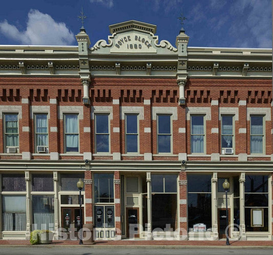 Photo - The 1880 Boyce Block Building in Muncie, Indiana- Fine Art Photo Reporduction