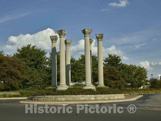 Photo - Columns on The Grounds of The Minnestrista Museum and Gardens in Muncie, Indiana- Fine Art Photo Reporduction