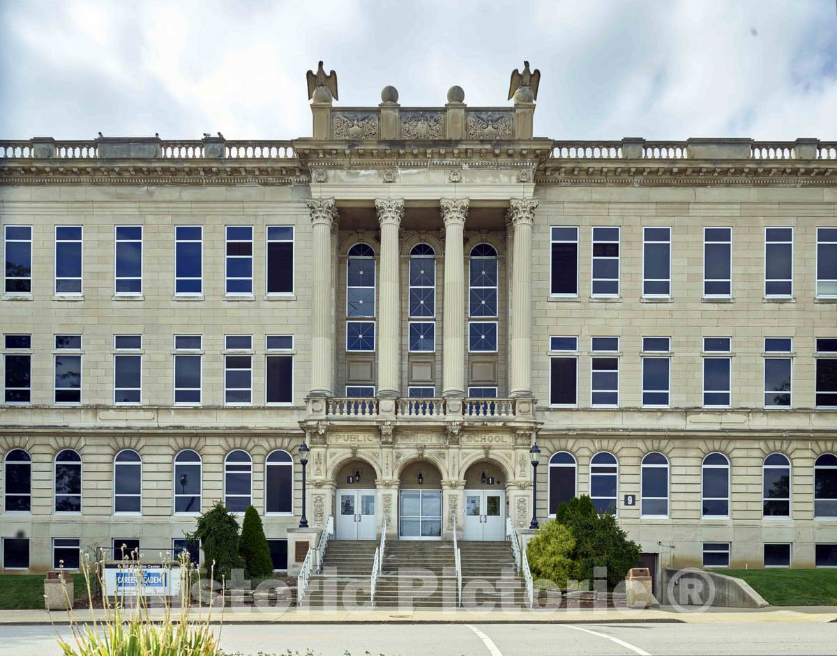 Photo - The Old Public High School Building in Fort Wayne, Indiana- Fine Art Photo Reporduction