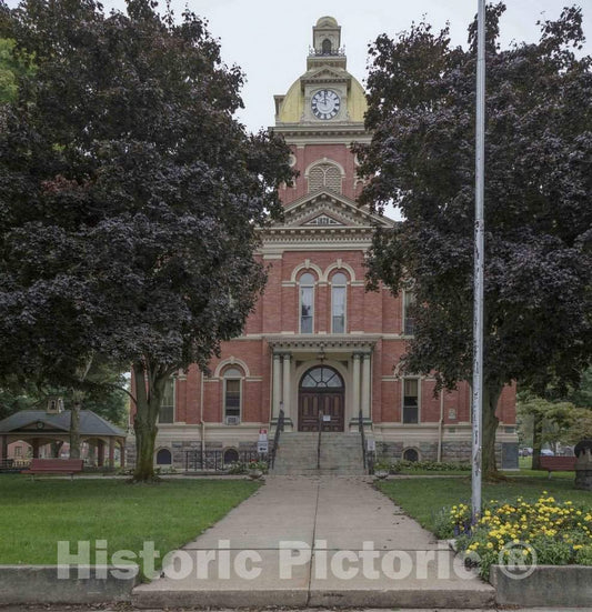 Photo - The LaGrange County Courthouse, Constructed in 1878 in LaGrange, Indiana- Fine Art Photo Reporduction
