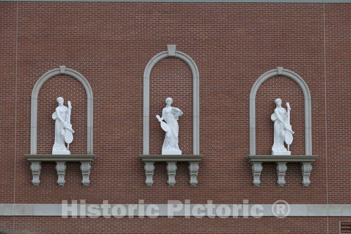 Photo - These Classical Figures at The T. Furth Center for The Performing Arts at John Trine University in Angola, Indiana- Fine Art Photo Reporduction