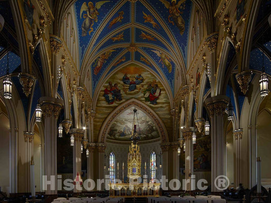 Photograph - Part of The Sanctuary of The Basilica of The Sacred Heart, one of Two Signature Buildings at The University of Notre Dame, America's Best-Known Roman Catholic University 4