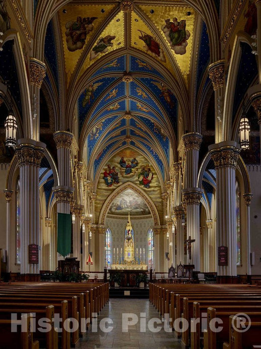 Photograph - Part of The Sanctuary of The Basilica of The Sacred Heart, one of Two Signature Buildings at The University of Notre Dame, America's Best-Known Roman Catholic University 2