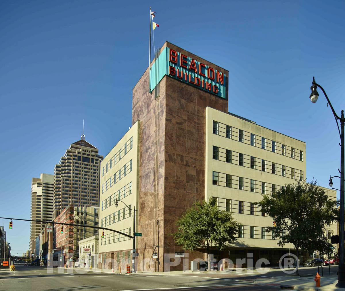Photo - View of The Beacon Building, Built in 1957 in Columbus, Ohio- Fine Art Photo Reporduction