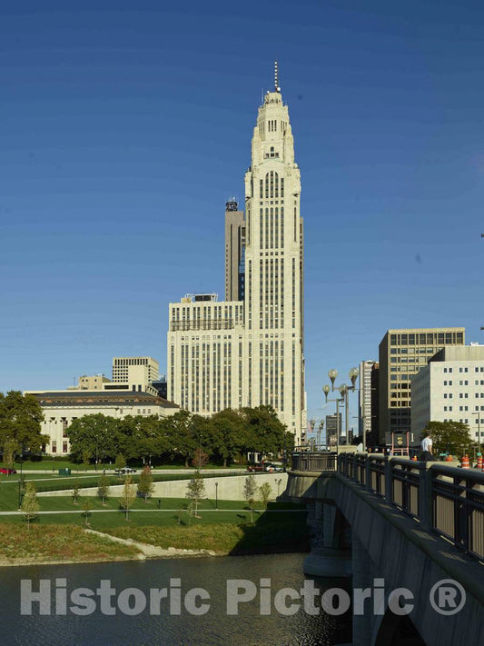 Photo - View of LaVeque Tower in Columbus, Ohio- Fine Art Photo Reporduction