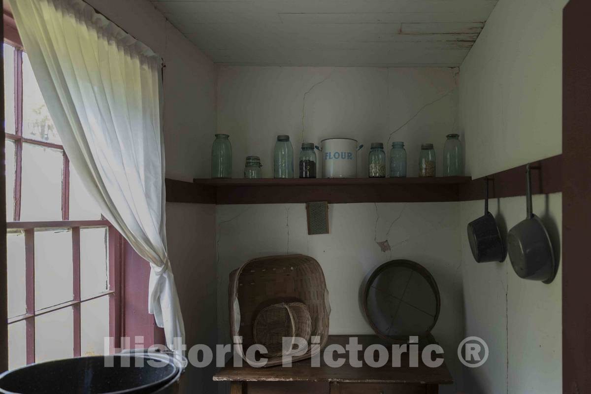 Photo- Kitchen Scene Inside The Farmhouse at Yoder's Amish Home, an Authentic Amish Farm That Began Accepting Visitors in 1983 Near Walnut Creek in Central Ohio 2