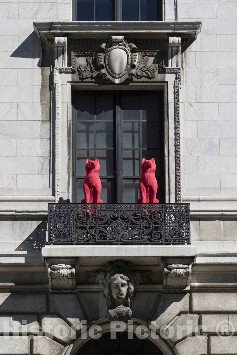 Photo - Detail from the Cleveland Public Library's main building in Cleveland, Ohio- Fine Art Photo Reporduction