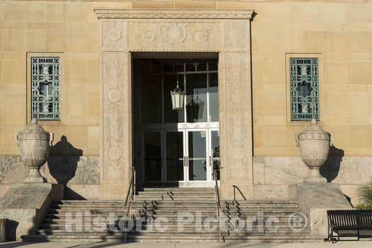 Photo - Entrance to The Joseph P. Kinneary United States Courthouse in Downtown Columbus, Ohio- Fine Art Photo Reporduction