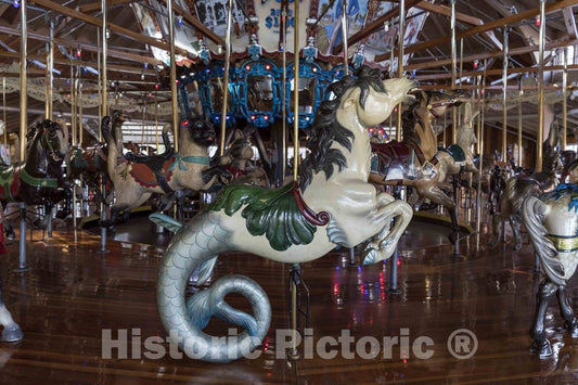 Photo- The Carousel, or Merry-go-Round, at Richland Carrousel Park Opened in 1991 in Downtown Mansfield, Ohio 1 Fine Art Photo Reproduction
