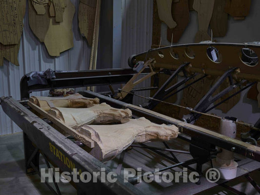 Mansfield, Ohio, a Frame Used Crafting Carousel Horses Stands at The Ready at The Carousel Works, The World's Largest Maker of carousels, Sometimes Called Merry-go-Rounds 2