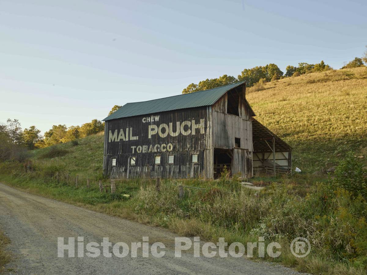 Photo- A Mail Pouch Barn in Stark County, Ohio, Near Brewster 2 Fine Art Photo Reproduction