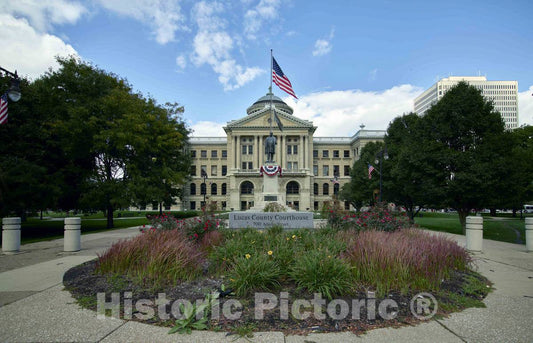 Photo - The 1897 Lucas County Courthouse, Designed by David L. Stine, in Toledo, Ohio- Fine Art Photo Reporduction