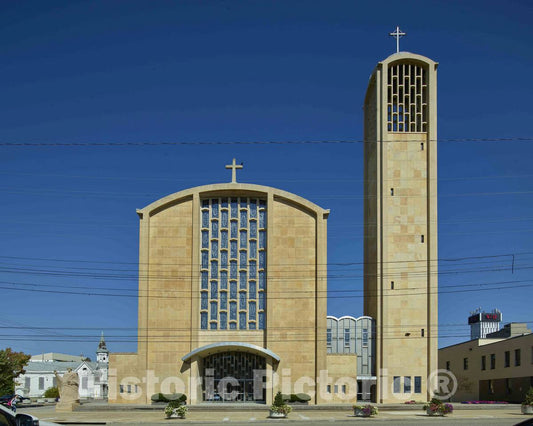 Photo - St. Columba Catholic Cathedral in Youngstown, Ohio, which Houses The seat of The Diocese of Youngstown- Fine Art Photo Reporduction