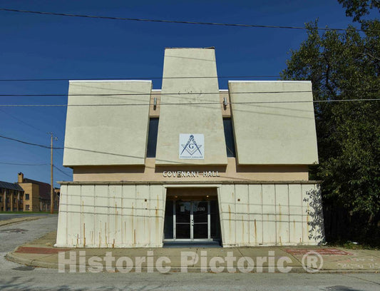 Photo - Covenant Hall, a Masonic Lodge Building in Youngstown, Ohio- Fine Art Photo Reporduction