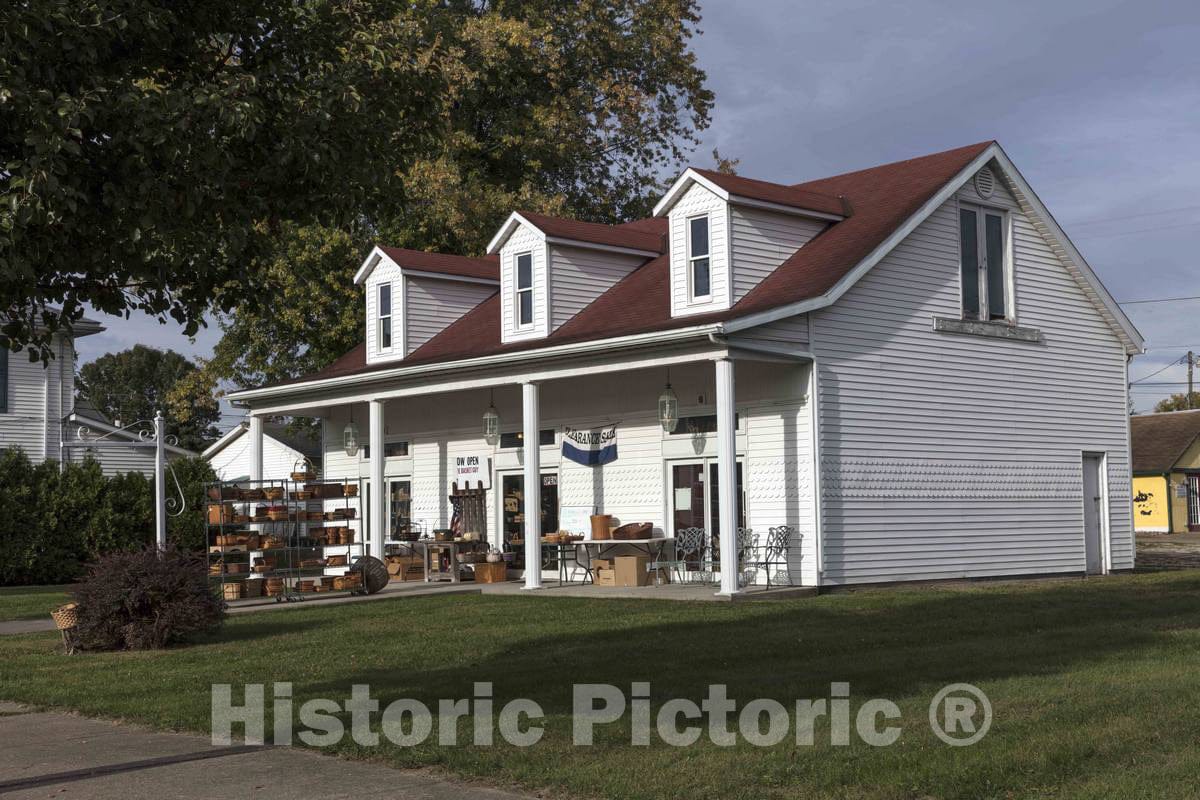 Photo - A Gift Shop prepares for Buyers Looking for Pumpkins and Other Fall Decorations in Dresden- Fine Art Photo Reporduction
