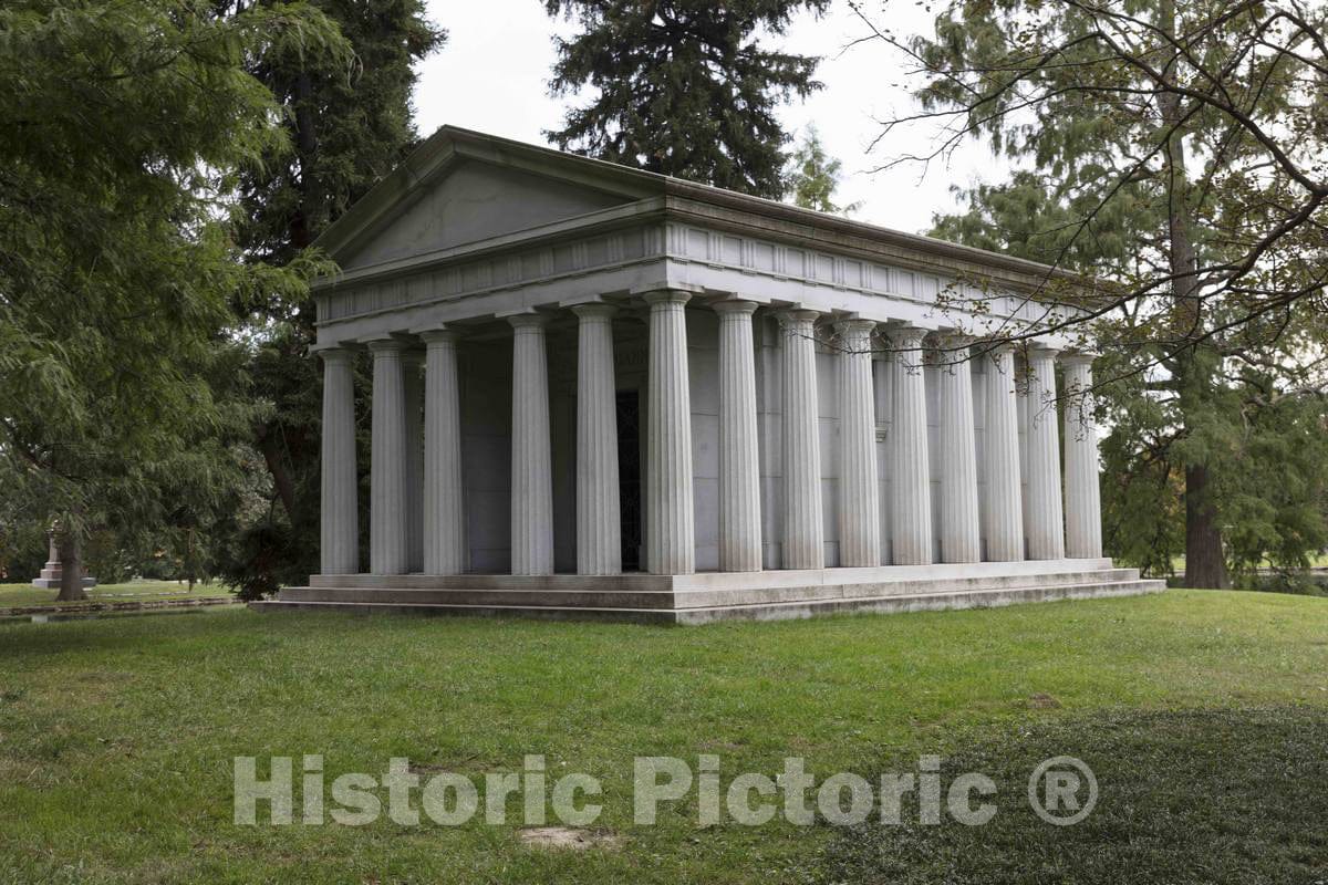 Photo - an Impressive Mausoleum at The 733-acre Spring Grove Cemetery and Arboretum in Cincinnati, Ohio, The Second- Largest Cemetery in The United States