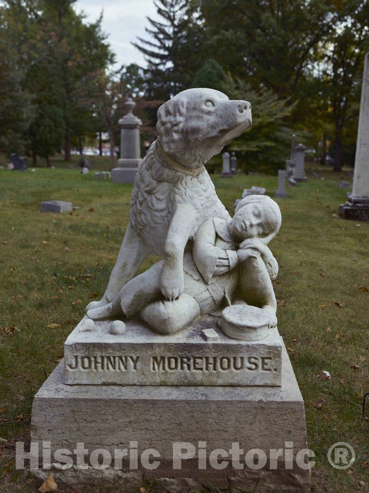 Photo- There are far More Famous People Than Five-Year-Old Johnny Morehouse, a cobbler's Son who Died in 1860 and was Buried at Woodland Cemetery and Arboretum, in Dayton, Ohio