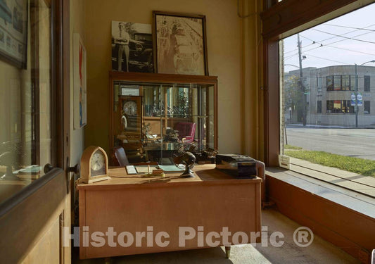 Photo - an Old car-salesman's Office at America's Packard Museum- Fine Art Photo Reporduction