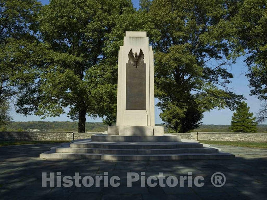 Photo - The Wright Hill Memorial in Dayton, Ohio, is one of Several U.S. Monuments Honoring Aviation Pioneers Wilbur and Orville Wright- Fine Art Photo Reporduction