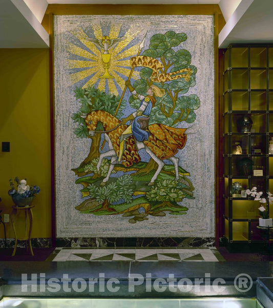 Photo - an Elaborate Mosaic Inside The 1970 Mausoleum at Woodland Cemetery and Arboretum, in Dayton, Ohio, one of The Oldest Garden Cemeteries in The United States