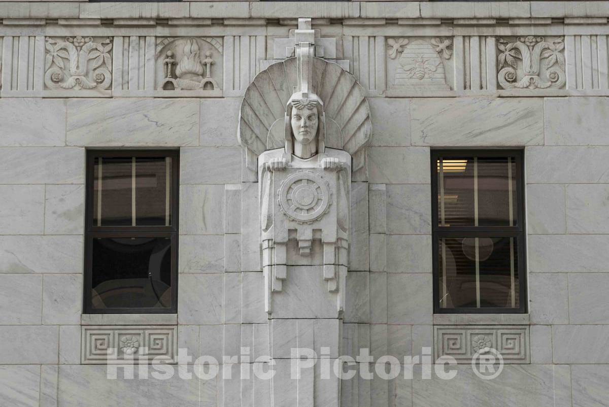 Photo - Bas-Relief at The Thomas J. Moyer Ohio Judicial Center, Home of The Ohio Supreme Court in Columbus, Ohio, Designed by Architect Harry Hake- Fine Art Photo Reporduction