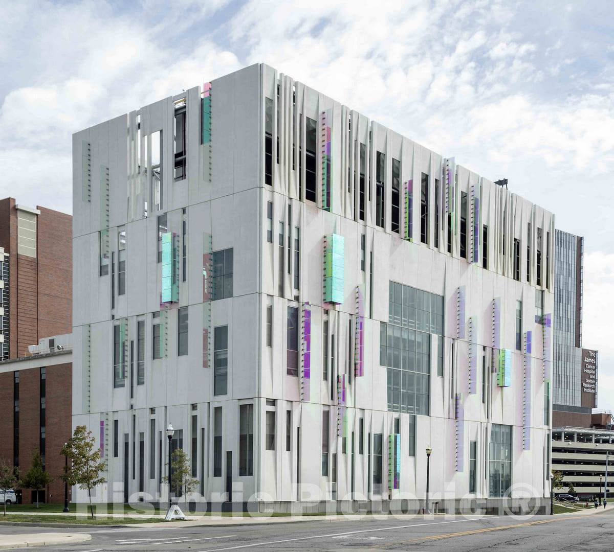 Photo - Ohio State University's Art expressionist-Style Plant in Columbus, Ohio- Fine Art Photo Reporduction