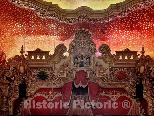 Photo - Elegant Lobby Detail at The Ohio Theatre in Columbus, Ohio- Fine Art Photo Reporduction