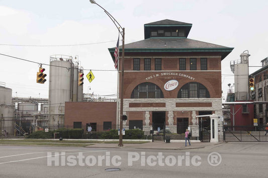 Photo- A portion of a factory complex that makes Crisco shortening in old, heavily industrial St. Bernard Village, a close-in suburb of Cincinnati, Ohio 1 Fine Art Photo Reproduction