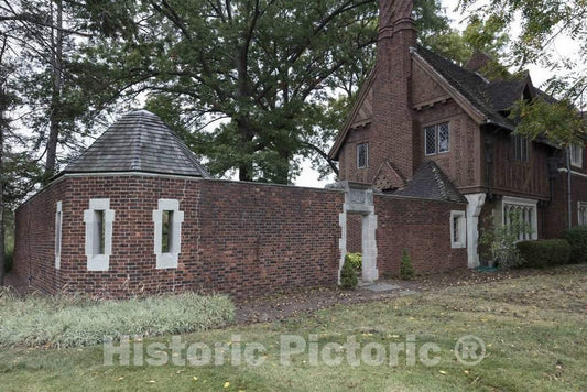 Photo- A Portion of The Grand Manor House at Pinecroft, The Estate of Powel Crosley, Jr. in The Mount Airy Neighborhood of Cincinnati, Ohio 1 Fine Art Photo Reproduction