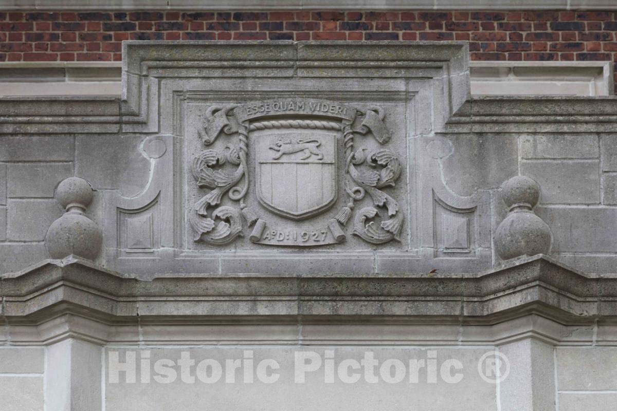 Photo - Architectural Detail on The The Grand Manor House at Pinecroft, The Estate of Powel Crosley, Jr. in The Mount Airy Neighborhood of Cincinnati, Ohio