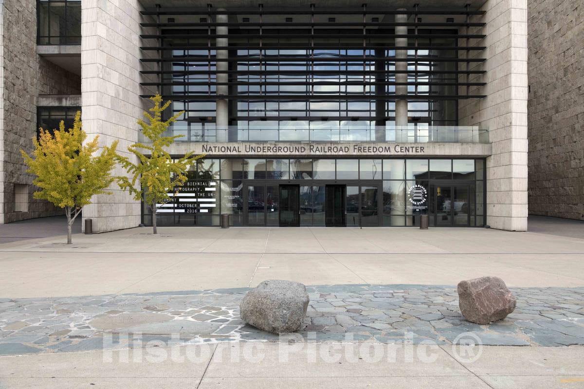 Photo - Entrance to The National Underground Railroad Freedom Center in Cincinnati, Ohio- Fine Art Photo Reporduction